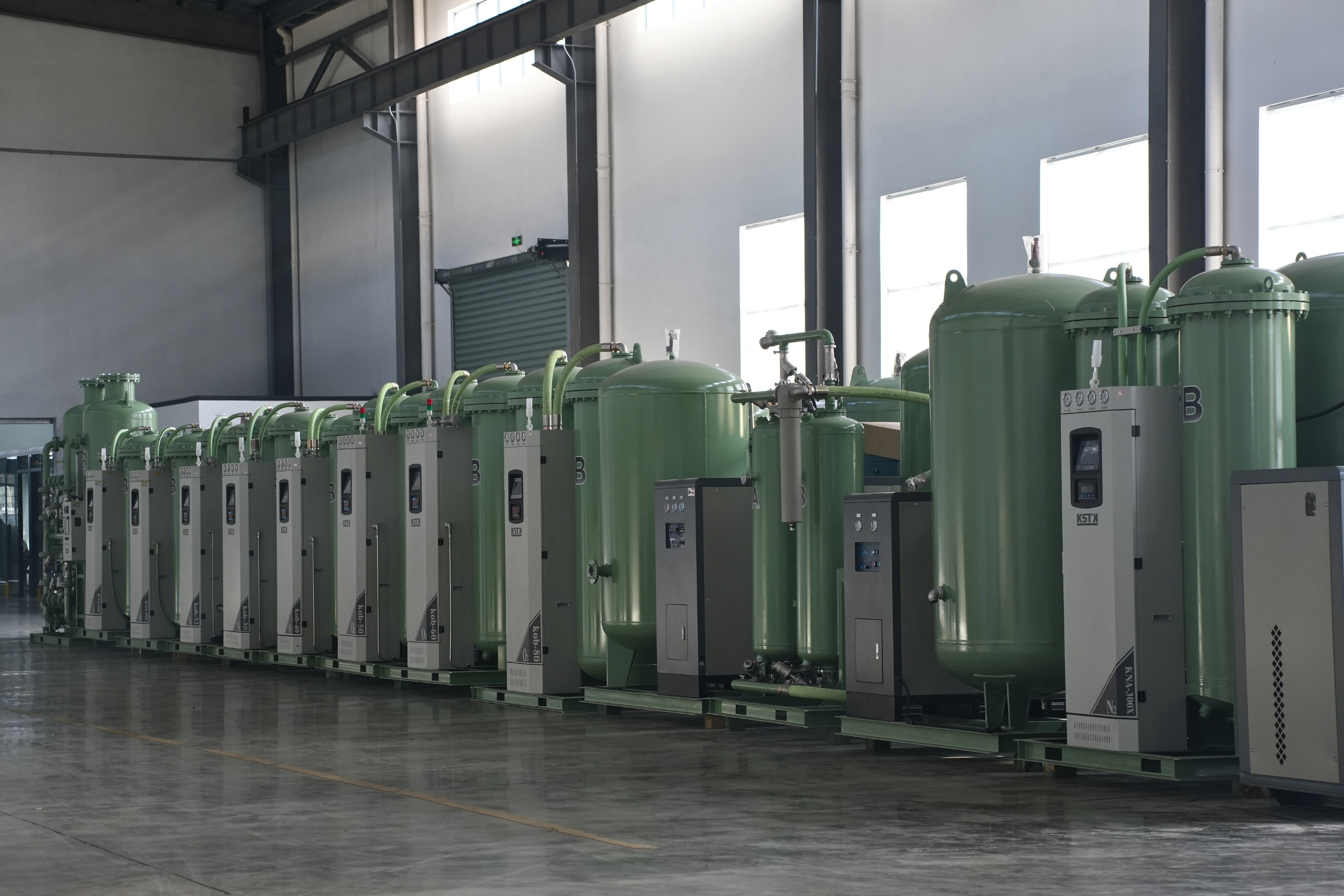 KSTK nitrogen generator in production workshop