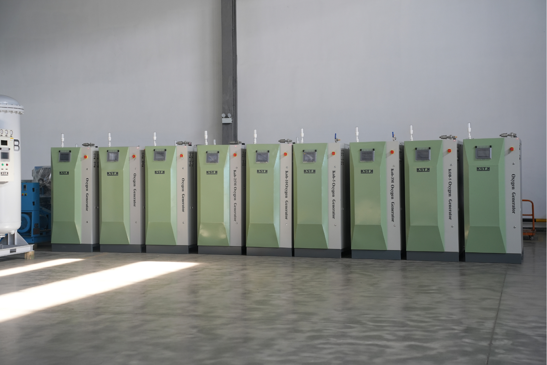 KSTK oxygen generator in production workshop