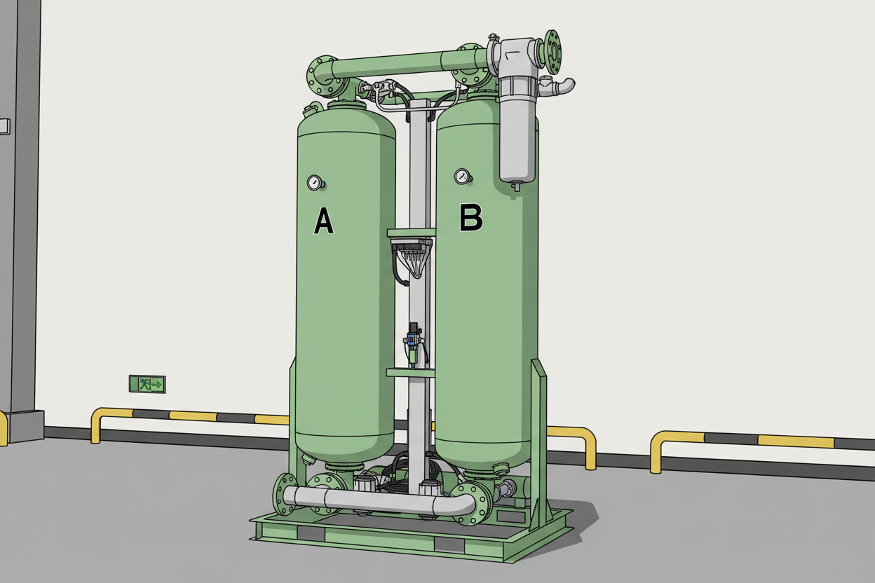 KSTK Adsorption Air Dryer for Stable and Dry Compressed Air Supply