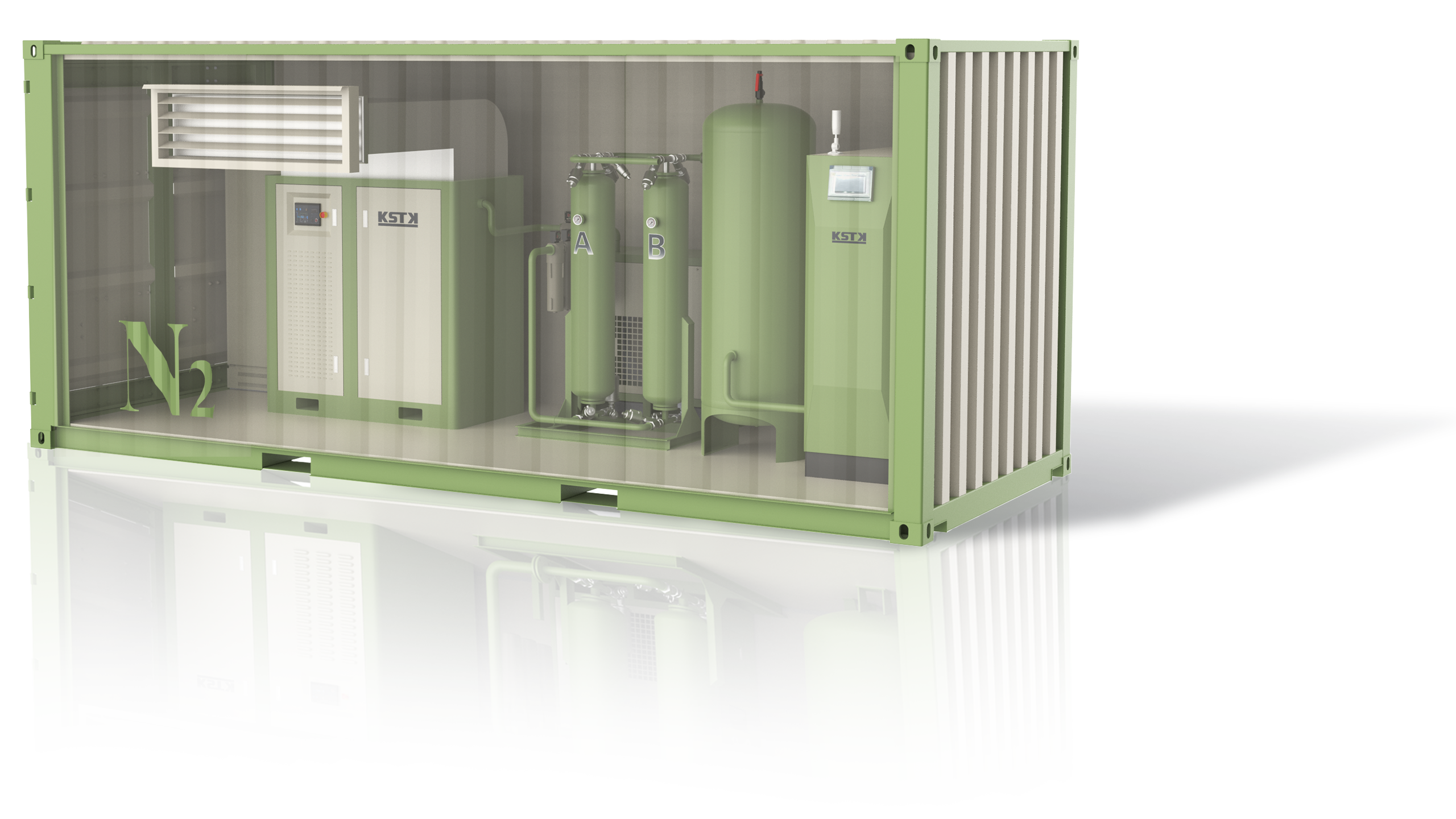 Containerized nitrogen generation station for on-site nitrogen production.png