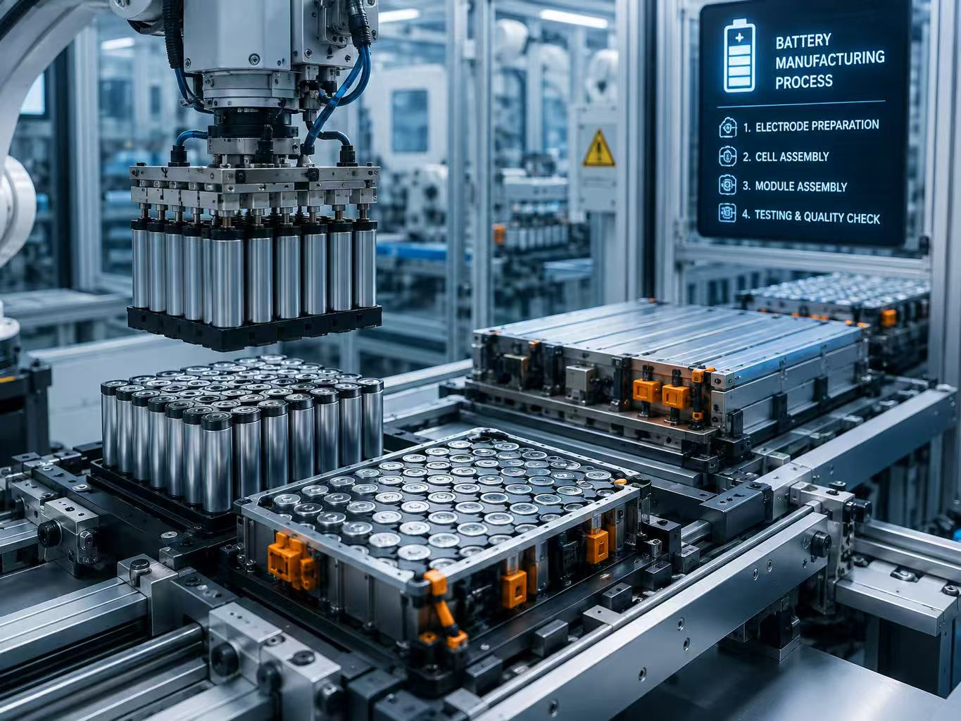 Nitrogen application in battery manufacturing