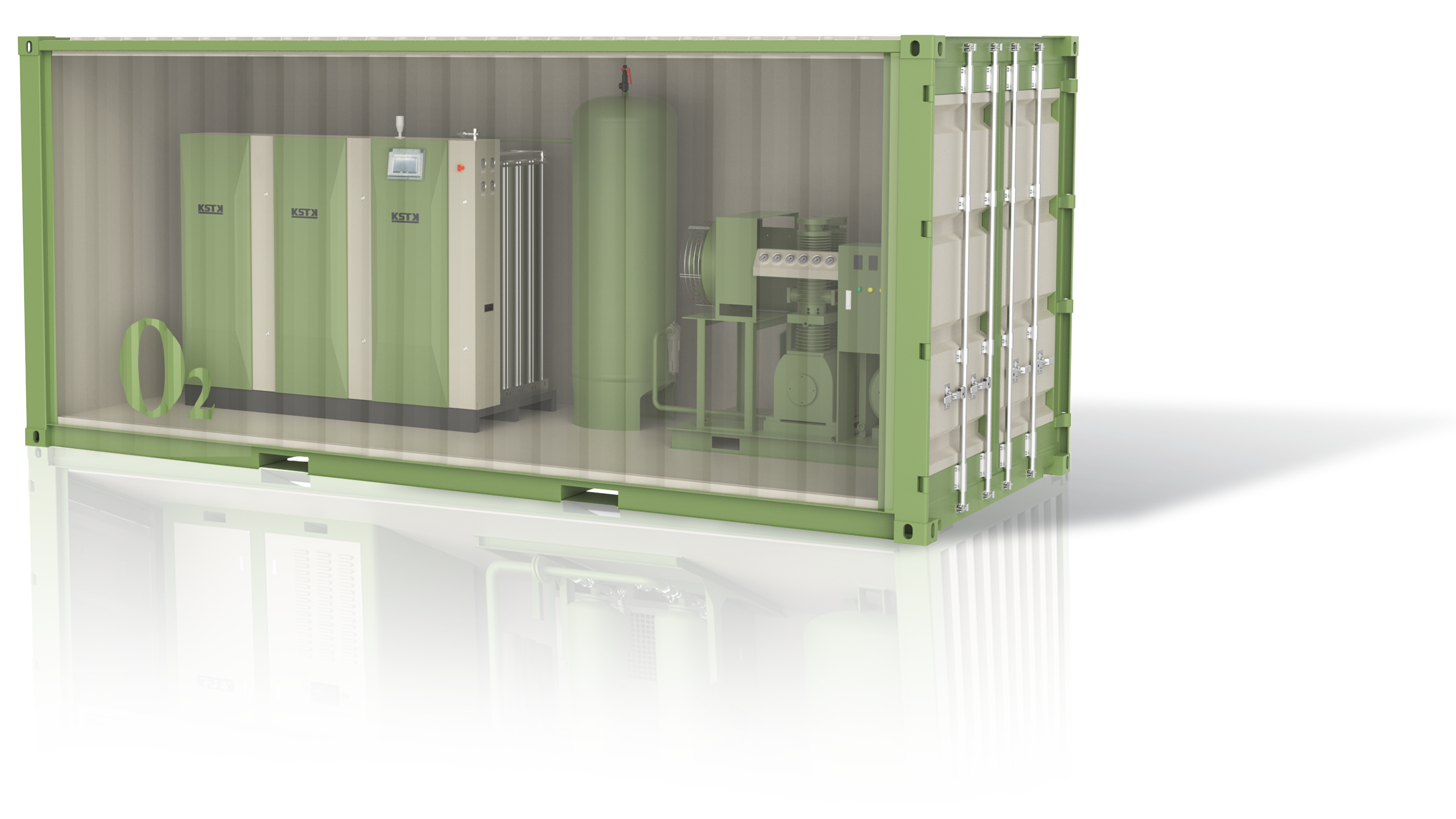 Containerized oxygen generation station for on-site oxygen production.png