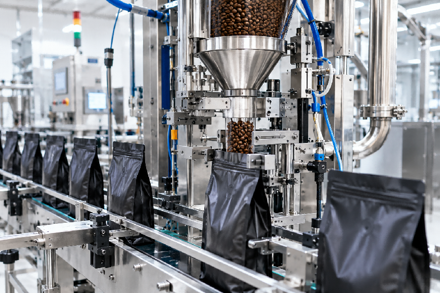 Nitrogen Filling on a Coffee Production Line